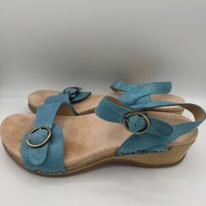 Dansko Women's Teal Green Sandals Size 42